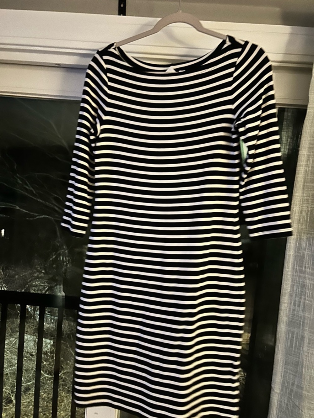 NWOT Gap Striped 3/4 Sleeve Boatneck Dress - Size S